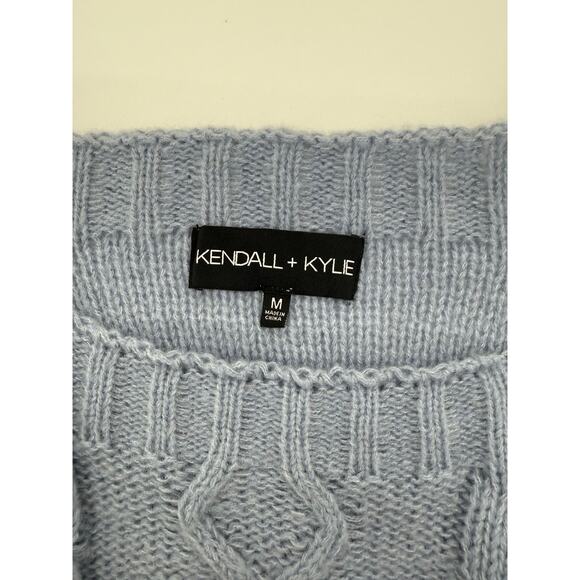 Kendall & Kylie Cable Knit Tank Sweater size M - Picture 3 of 3